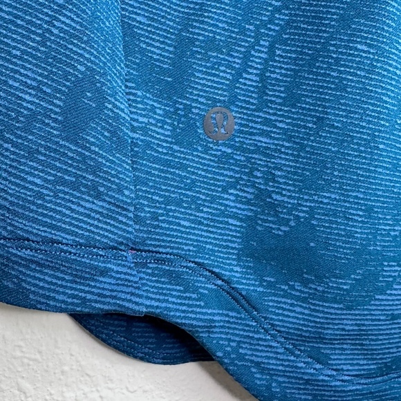 Lululemon Drysense Training Short-Sleeve Shirt, Marble Map Jac Blue, Sz: Medium - Picture 5 of 10